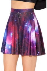 Galaxy Purple Skater Skirt