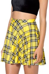 Tartan Yellow Skater Skirt
